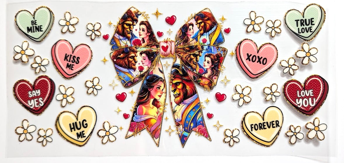 BEAUTY & THE BEAST BOW #1052