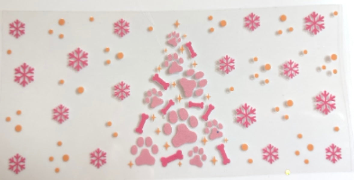 PAW PRINT CHRISTMAS TREE #1010