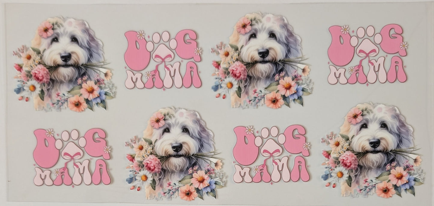 Labradoodle pink dog mama