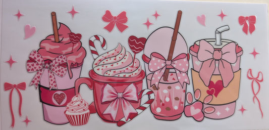 Pink drink bows