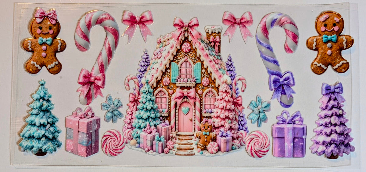 PASTEL GINGERBREAD HOUSE