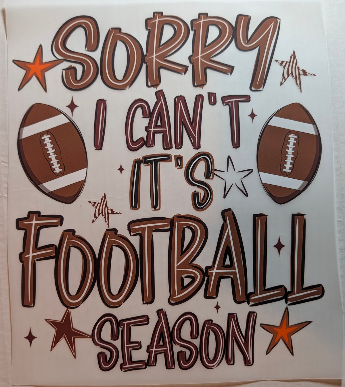 FOOTBALL SEASONS