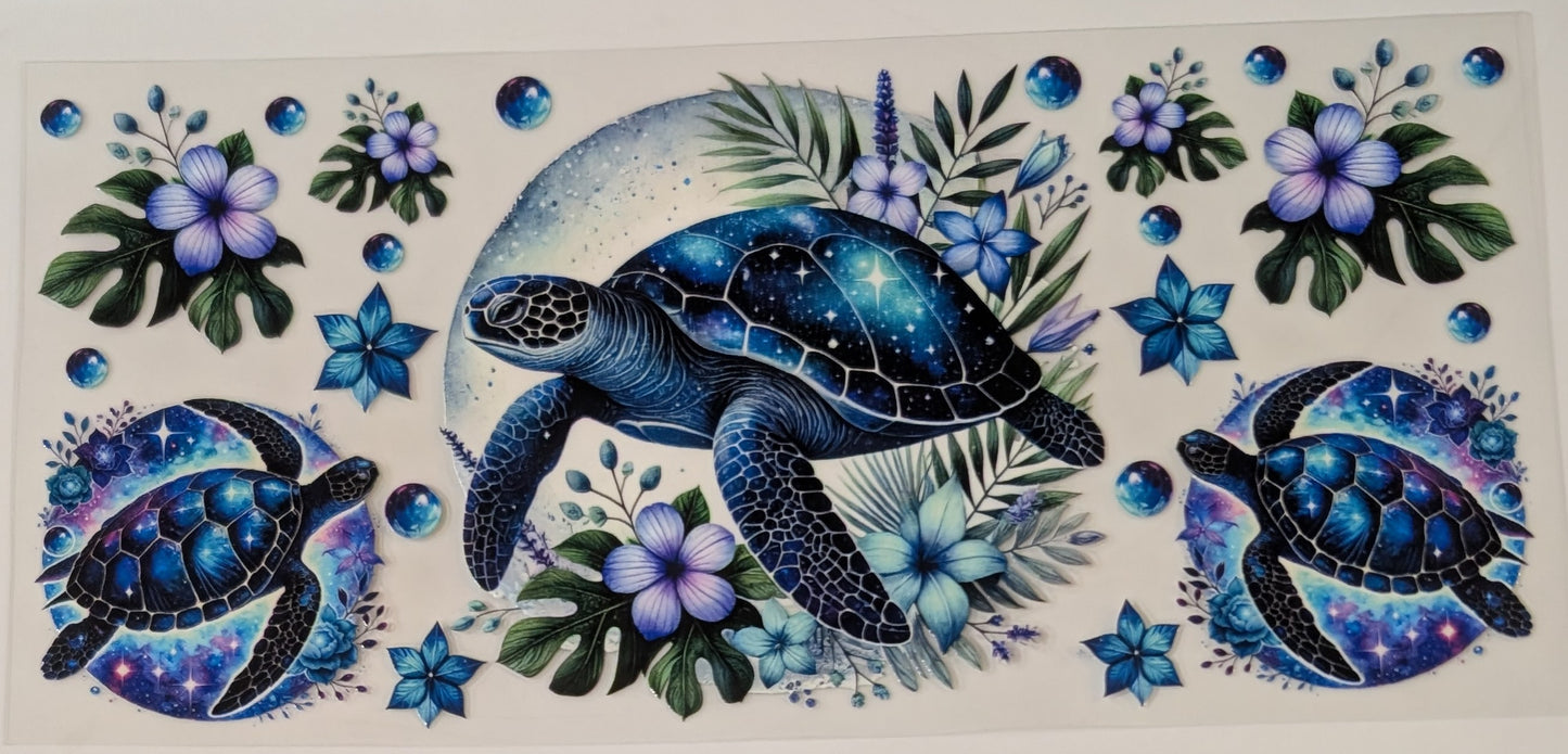 Blue Turtle with babies