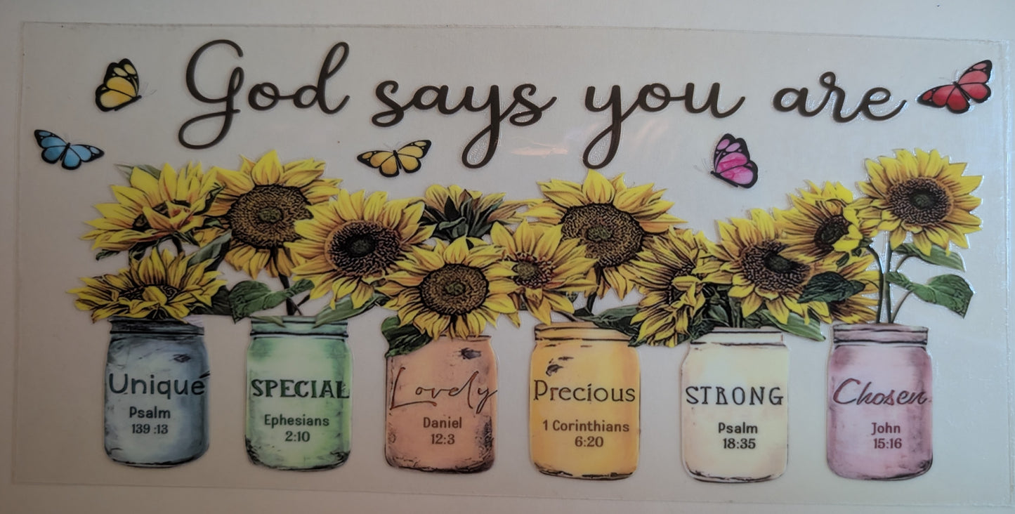 God says you are