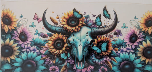 SUNFLOWER COW SCULL