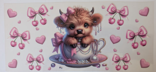 PINK TEACUP COW