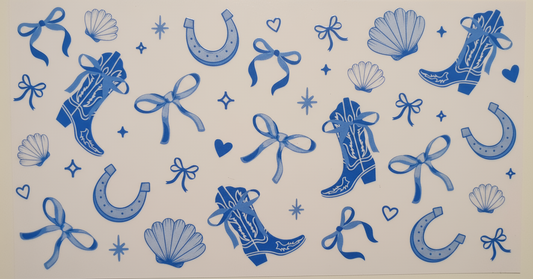 Blue bows and boots #534
