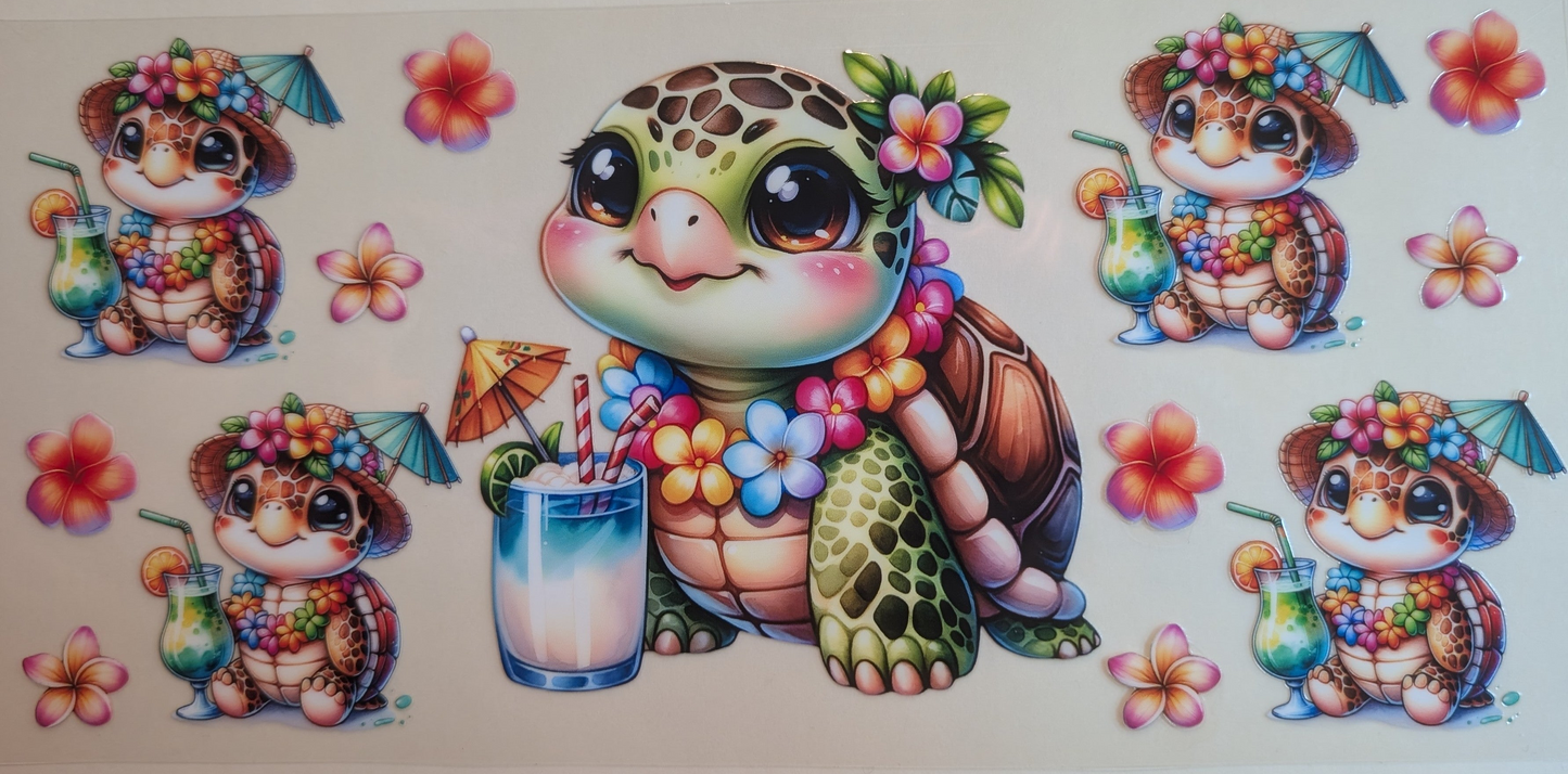 Floral turtle #581