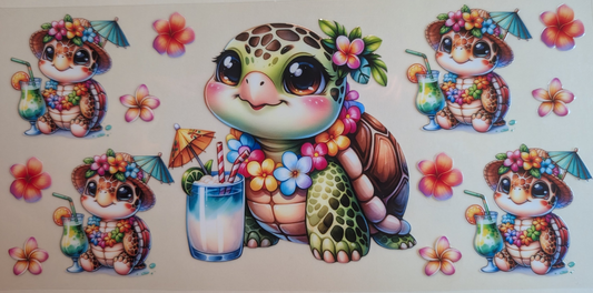 Floral turtle #581