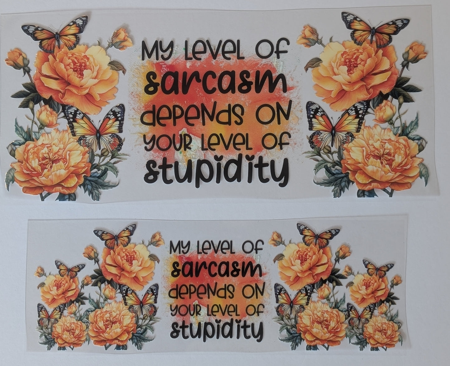 40oz Sarcasm orange