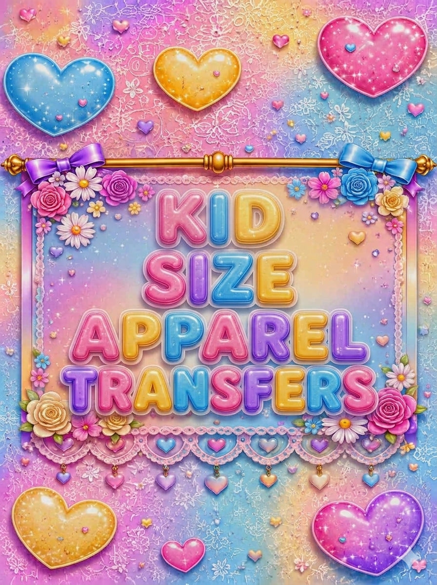 Kid Size Apparel Transfers