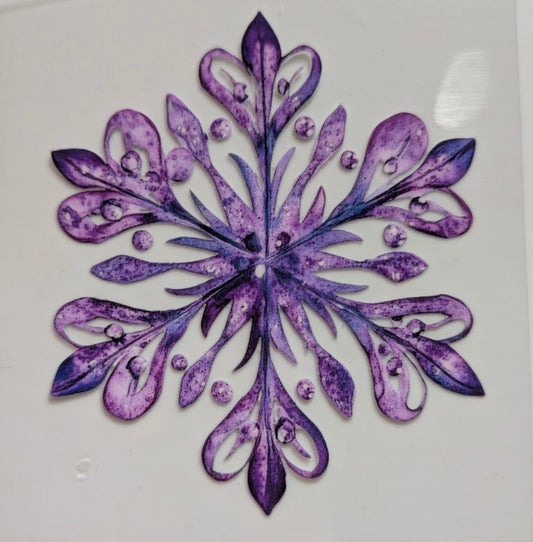 PURPLE SNOWFLAKES #22