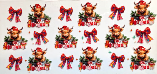 CHRISTMAS BOWS & COWS #908
