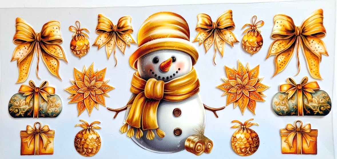 GOLD SNOWMAN #909