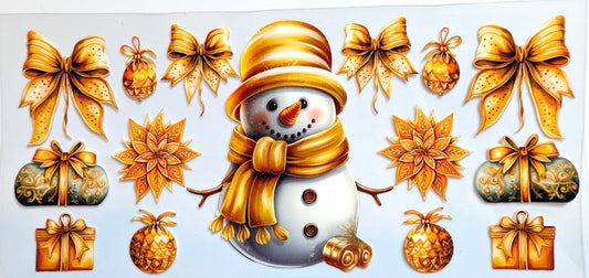 GOLD SNOWMAN #909