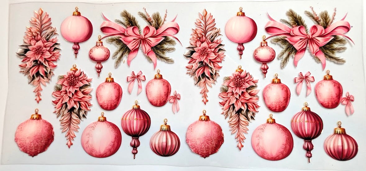 PINK CHRISTMAS ORNAMENTS #913