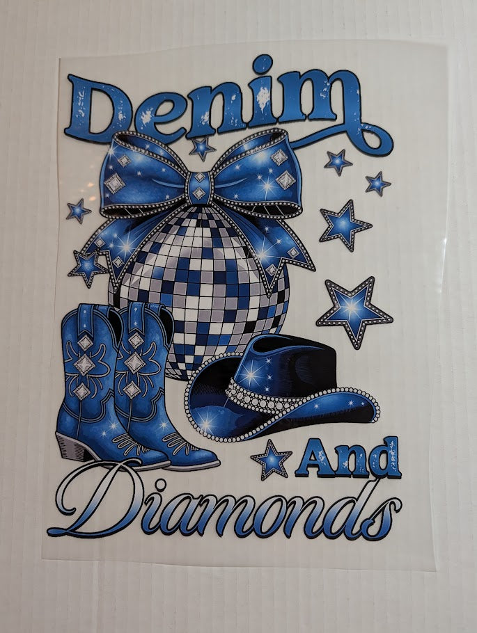 Denim and Diamonds Transfer