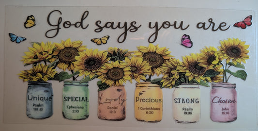 God says you are