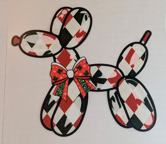CHRISTMAS BALLOON DOG