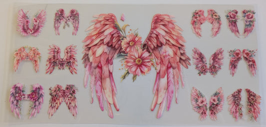 Pink angel wings